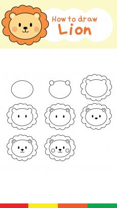 How to drawing lion