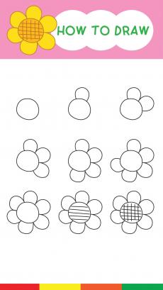 How to drawing floewer