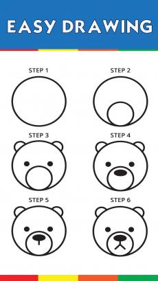 How to drawing bear