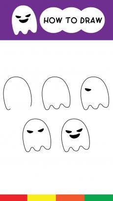 How to drawing ghost