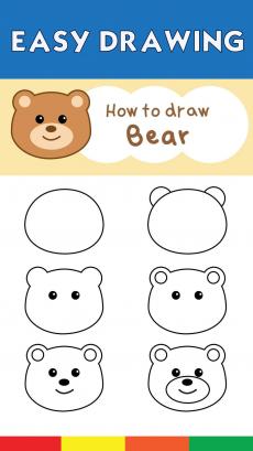 How to drawing bear