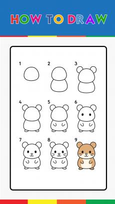 How to drawing hamster