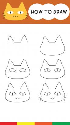 How to drawing cat