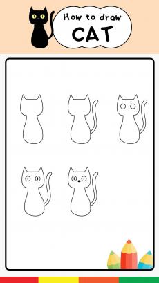 How to drawing cat