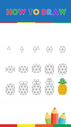How to drawing pineapple