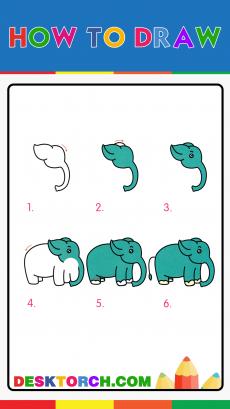How to drawing elephant