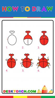 How to drawing rhinoceros beetle