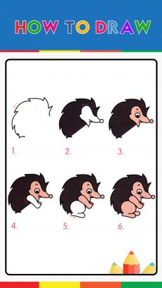 How to drawing hedgehog