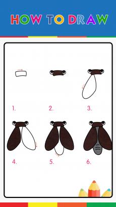 How to drawing Cicada